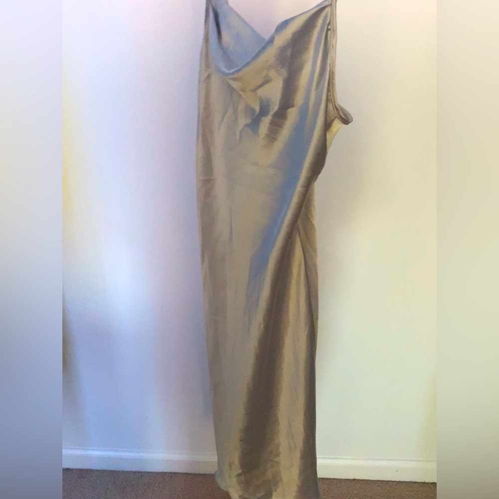 Silver BeBe slip dress
